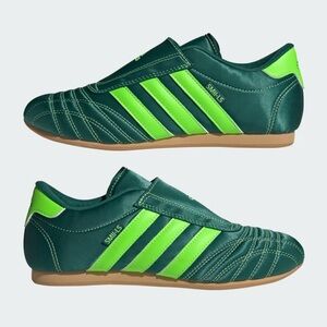 adidas Original Taekwondo Shoes  Collegiate/ Solar Green Gum Women’s 5.5 EUC